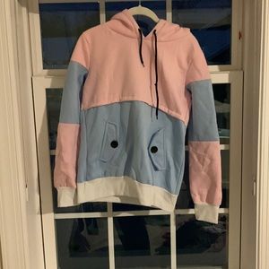 color block hoodie
